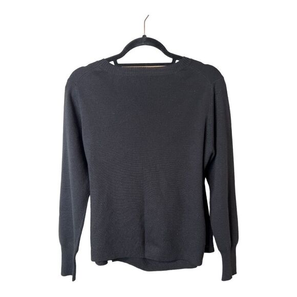 Ann Trinity Women’s Long Sleeve Wool Blend Wrap Sweater Size Medium - Picture 2 of 10